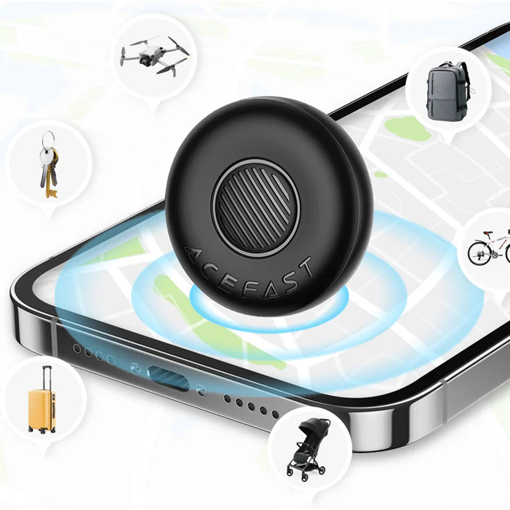 Acefast SmartTag S1 voor iOS Series, Set van 4 stuks, Grijs