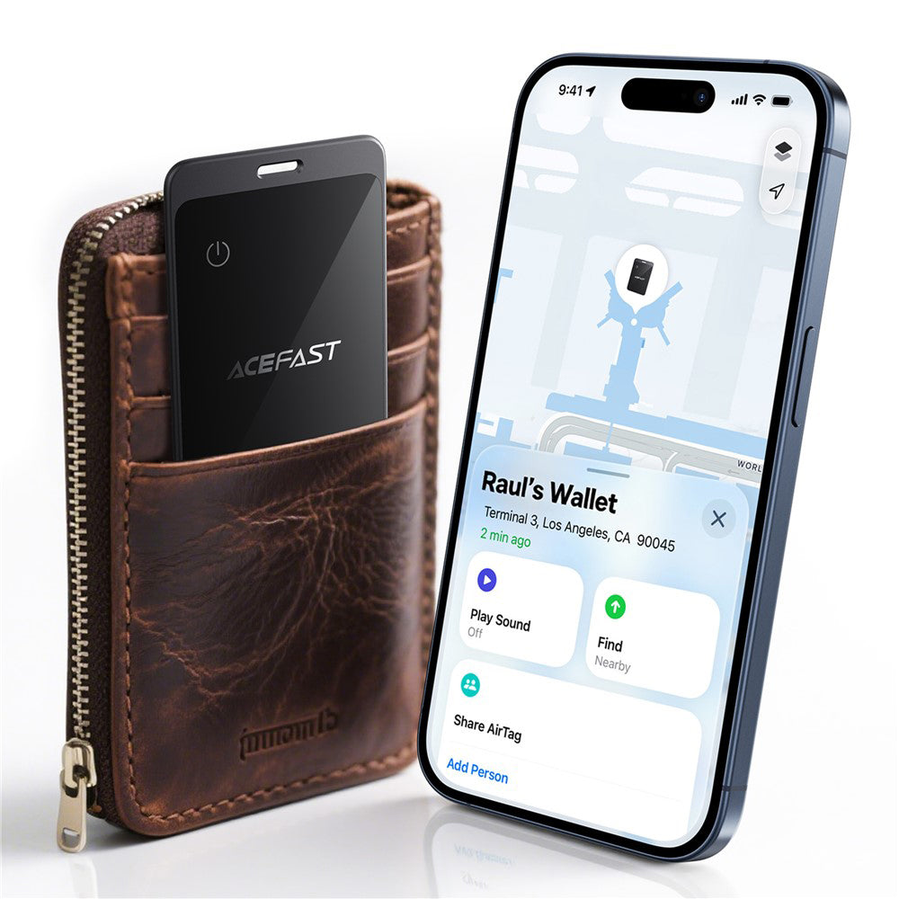 Acefast SmartTag S3 voor iOS Series, Grijs