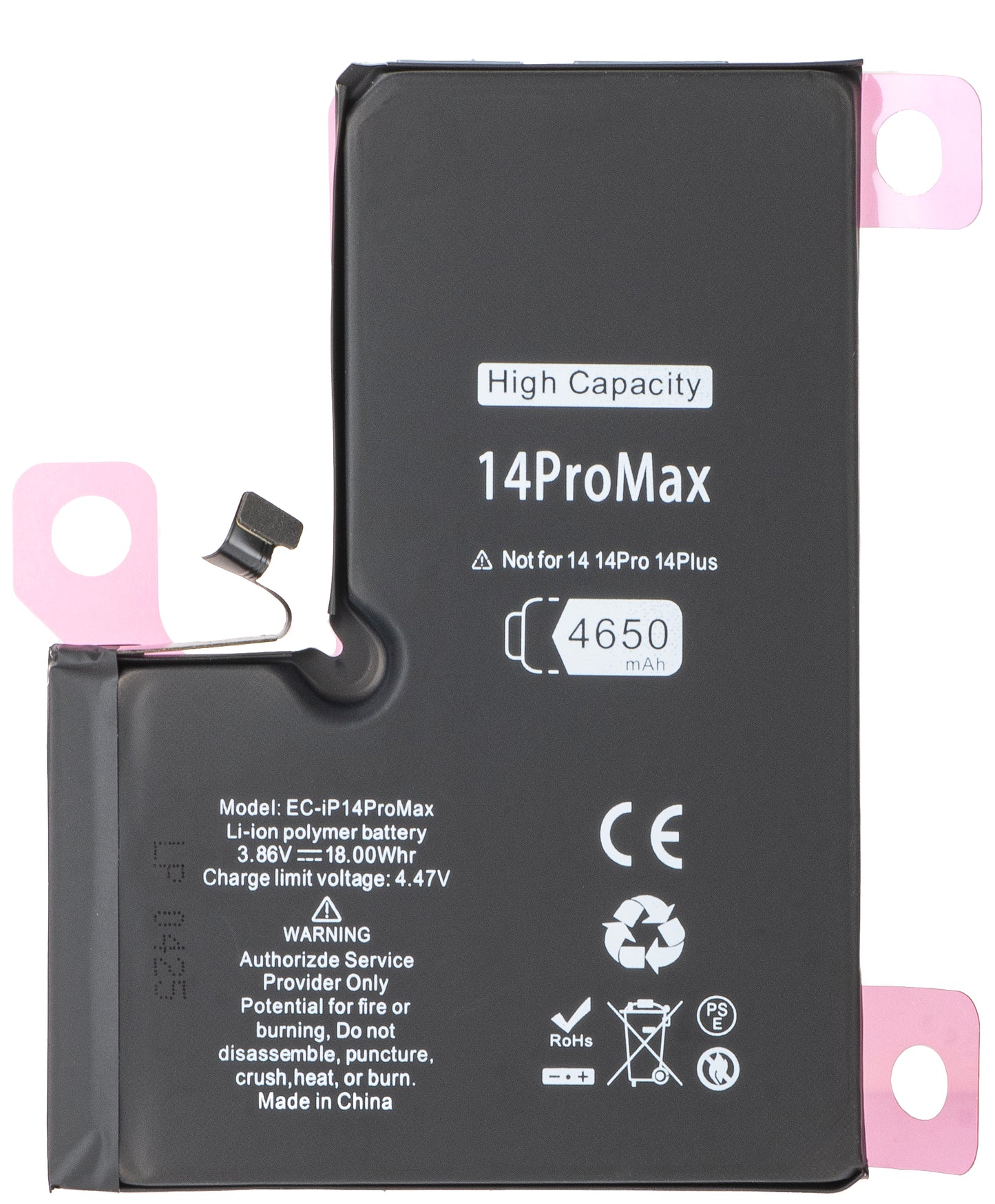 Accu voor Apple iPhone 14 Pro Max, High Capacity