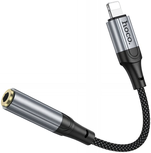 Audio Adapter Lightning - 3.5mm HOCO LS36A, Gri