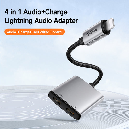 Audio Adapter Lightning - Lightning / Lightning McDodo CA-5560 Wales, Gri