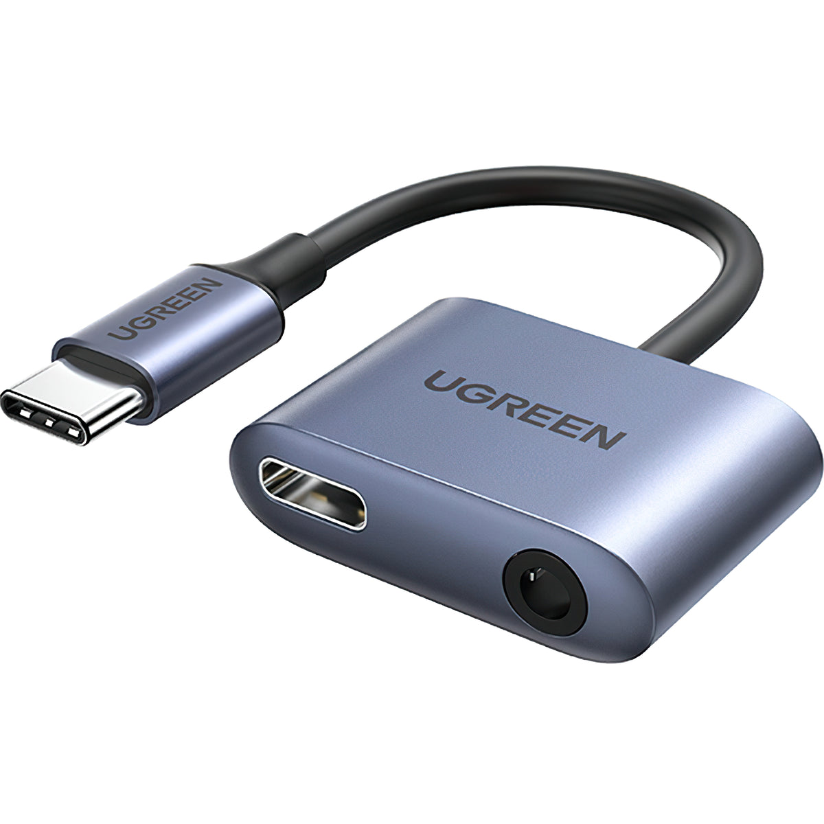 Audio Adapter USB-C - 3.5mm / USB-C UGREEN CM231, Grijs