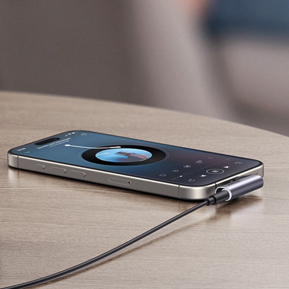 Audio Adapter USB-C - 3.5mm UGREEN CM460 (20194) Gehoekt, Grijs