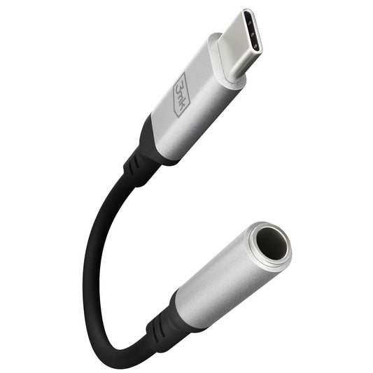 USB-C Audio-adapter - 3,5 mm 3MK, Zilver