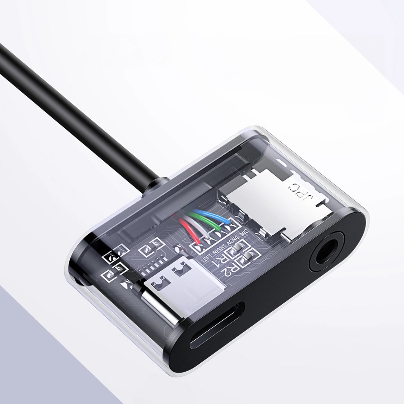 Audio Adapter USB-C - 3.5mm / USB-C UGREEN CM193, Gri