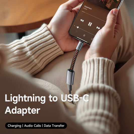 Audio Adapter USB-C - Lightning McDodo CA-4870, Grijs