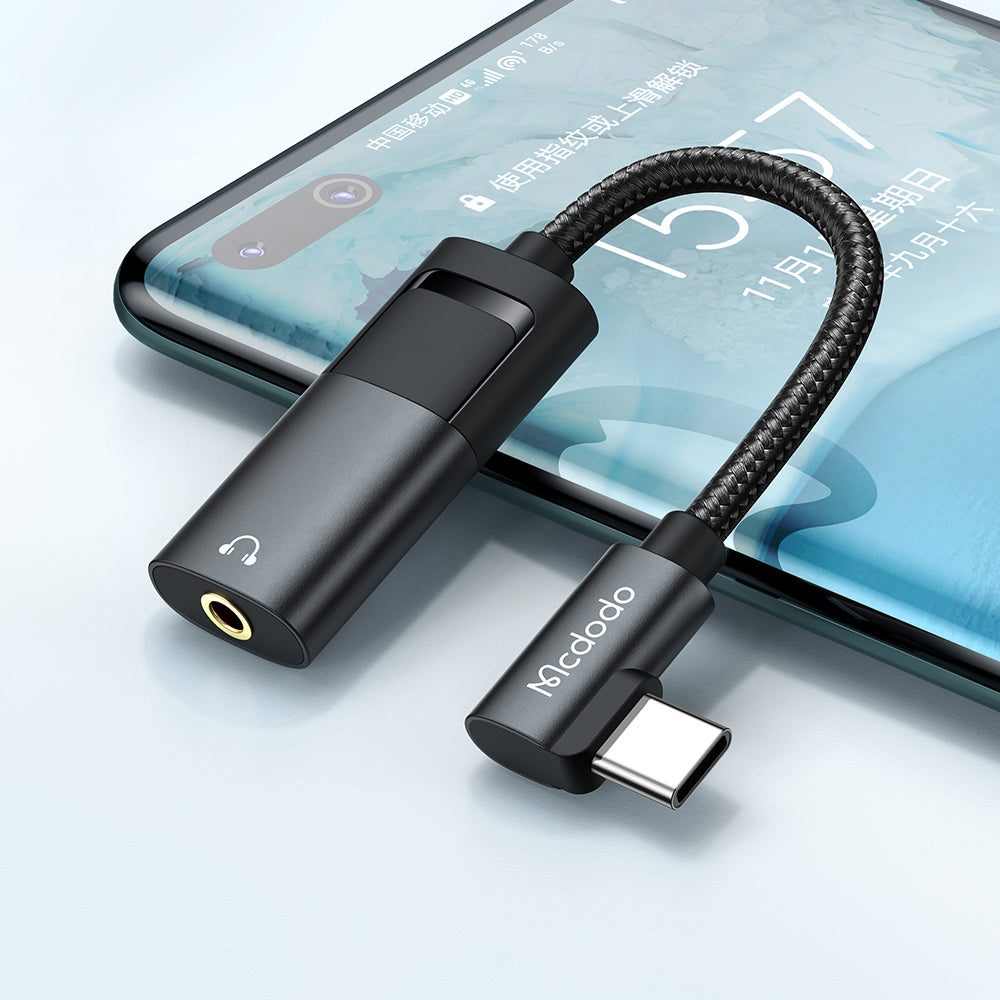 Audio Adapter USB-C - USB-C / 3.5mm McDodo CA-1880, Zwart