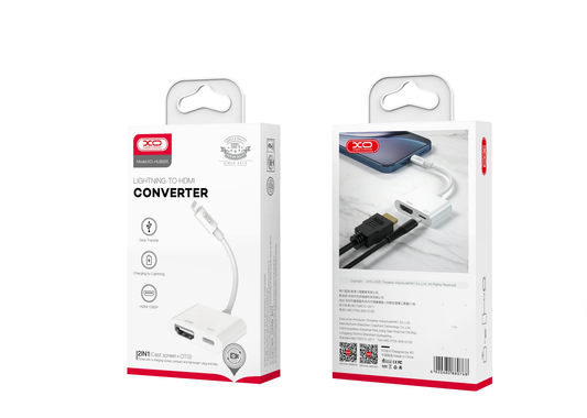 Audio- en Videoadapter Lightning - HDMI / Lightning XO Design HUB005, Wit