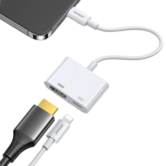 Audio- en Videoadapter Lightning - HDMI / Lightning Joyroom S-H141, Wit