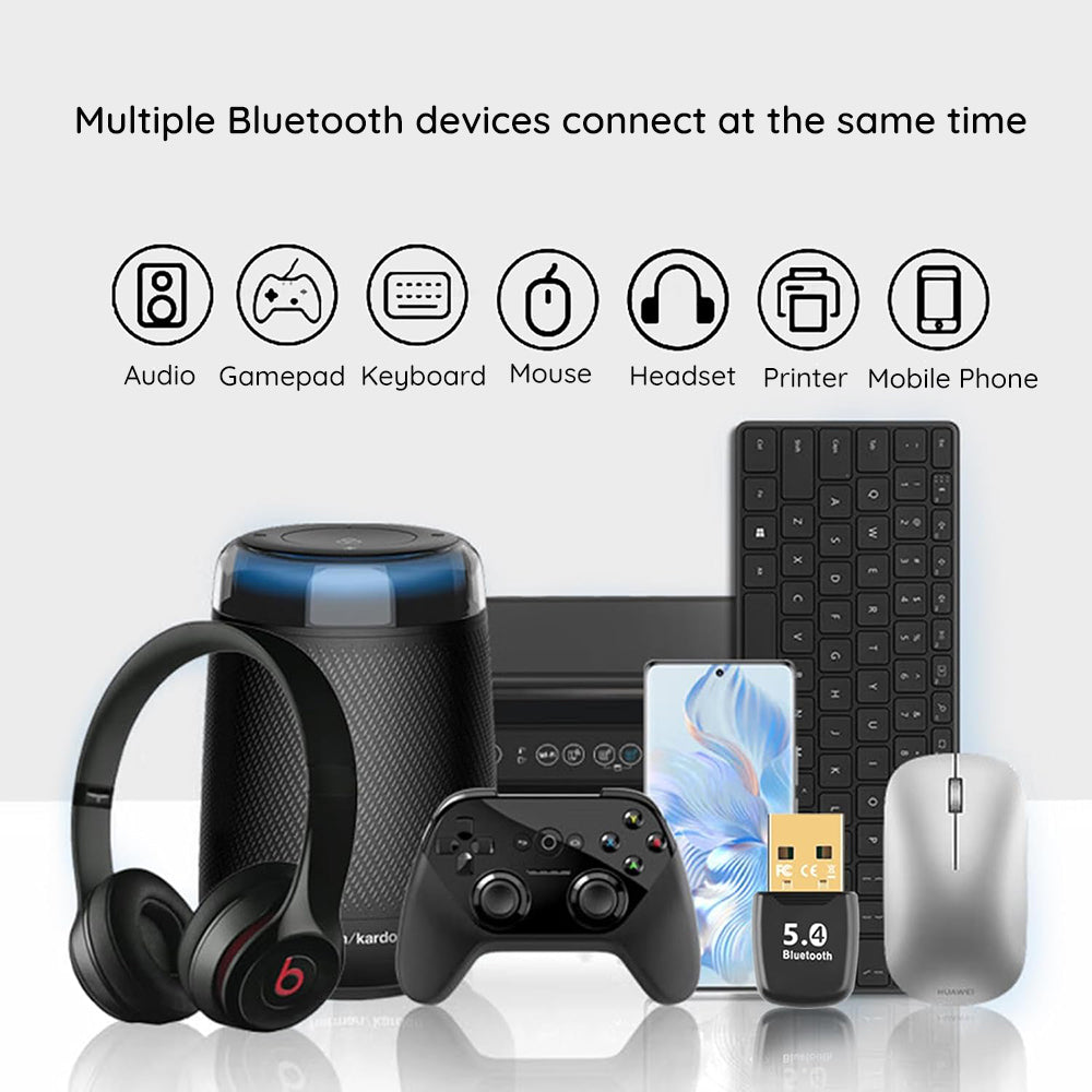 Bluetooth USB-adapter Techsuit BlueJet A20, Zwart
