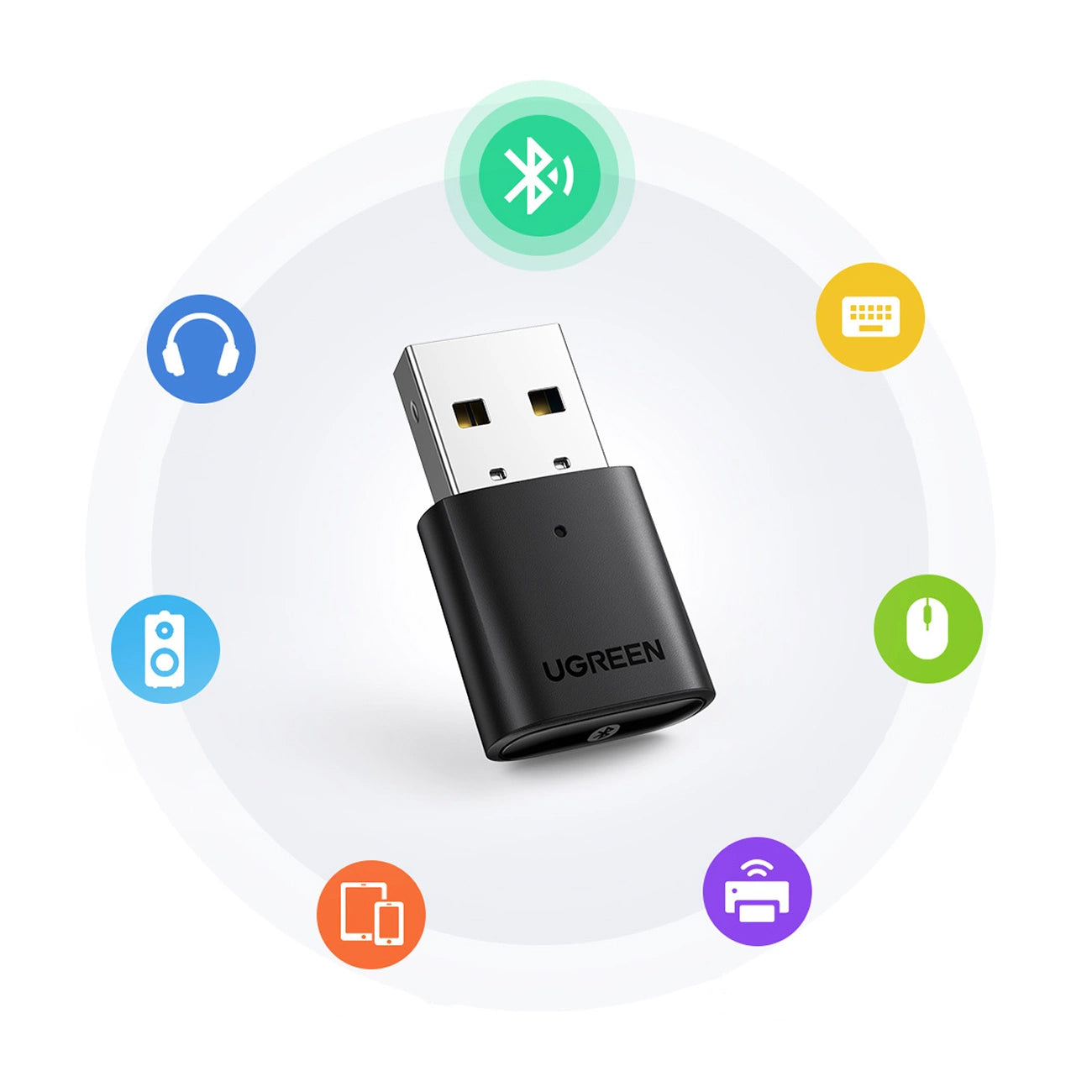 Bluetooth USB-adapter UGREEN CM390, zwart