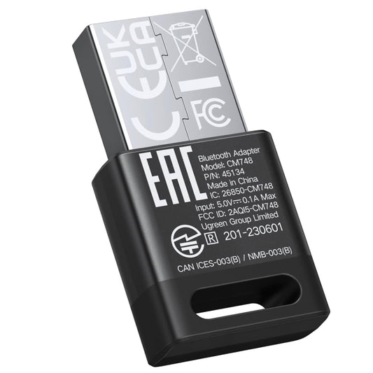 Bluetooth USB-adapter UGREEN CM748 (45134), Zwart