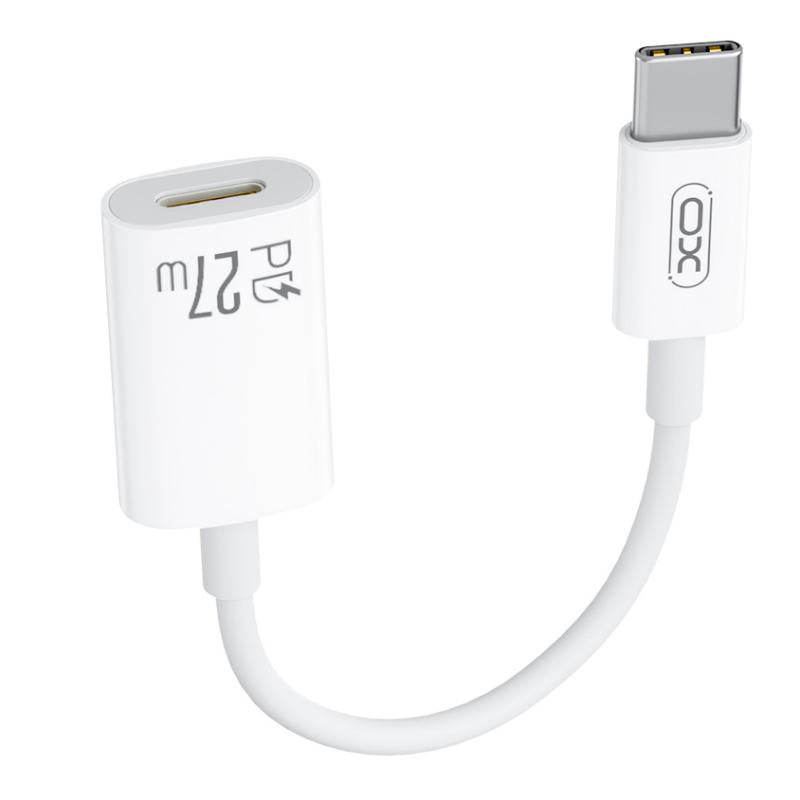 Data- en Oplaadadapter USB-C - Lightning XO Design NB-R268A, Wit