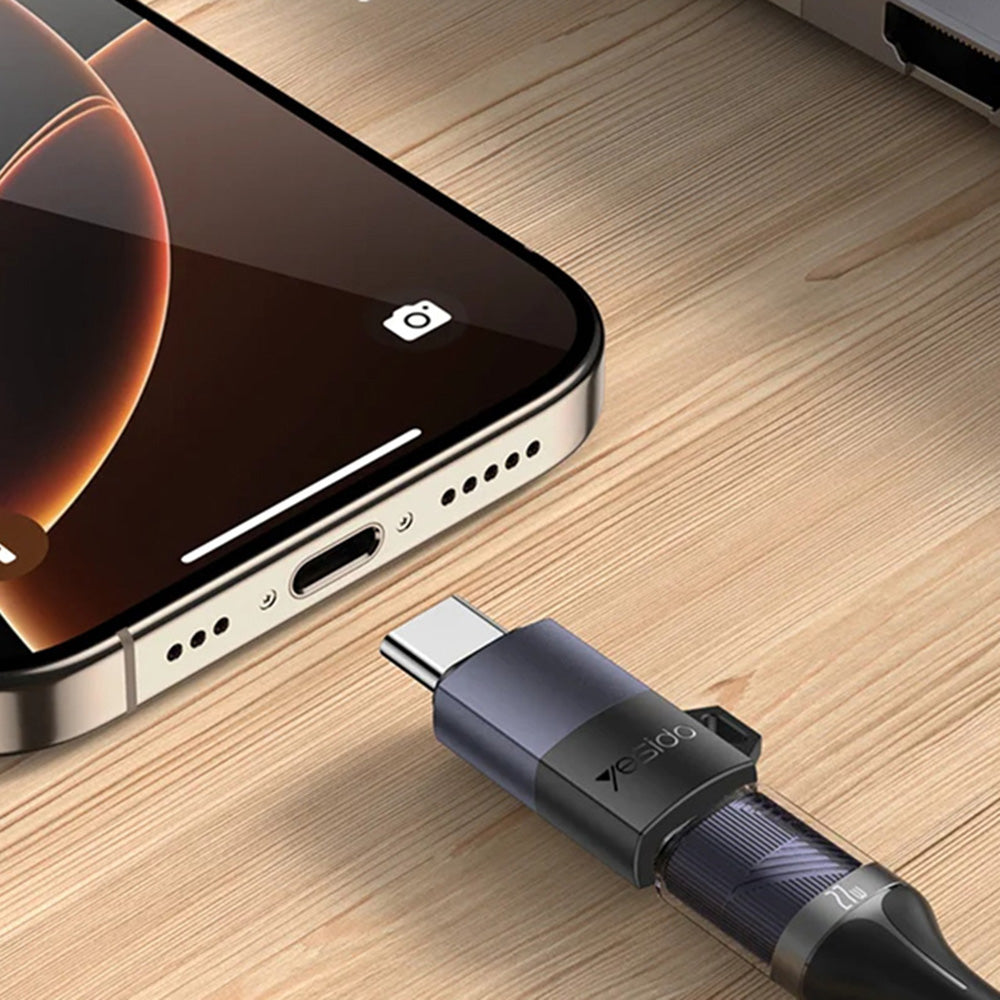 Data- en Oplaadadapter Lightning - USB-C Yesido GS28, Grijs
