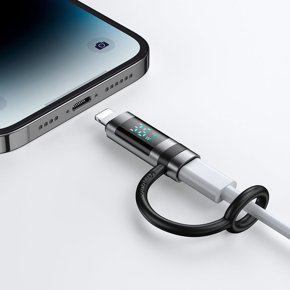 USB-C - Lightning McDodo OT-2610 Pigeon Display Adapter, Zwart