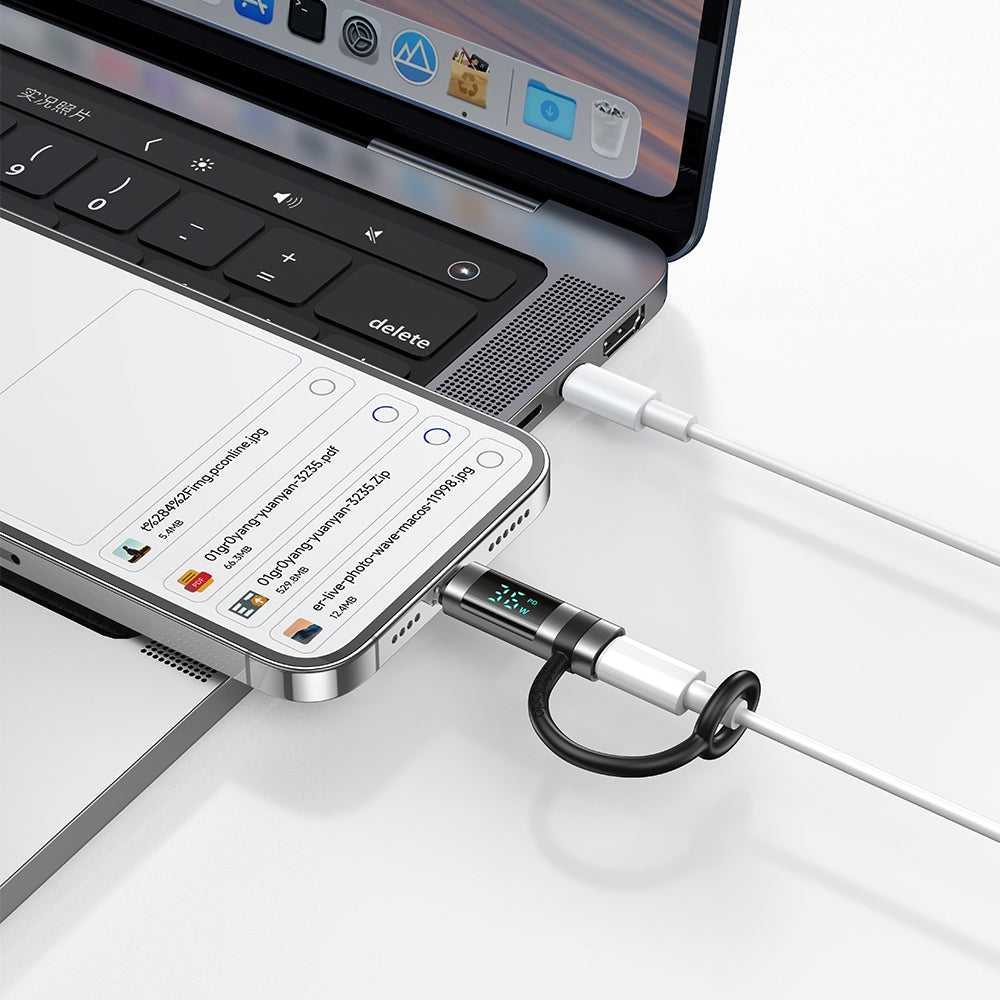 USB-C - Lightning McDodo OT-2610 Pigeon Display Adapter, Zwart