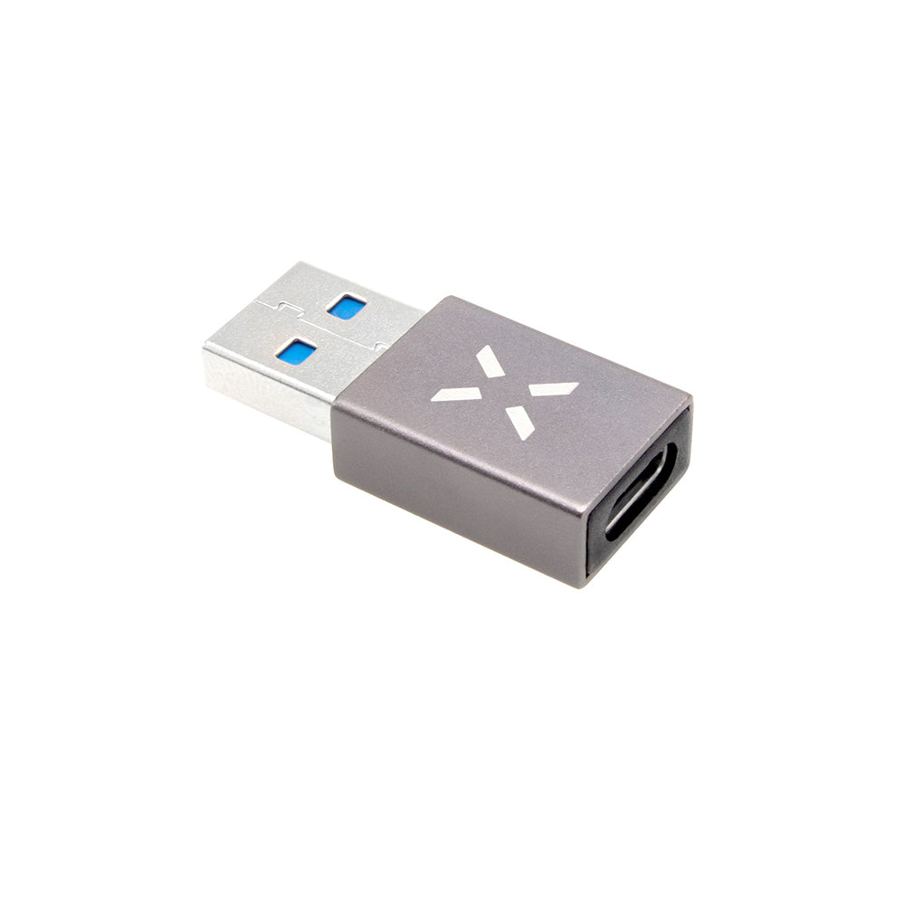 USB-C - USB-A Fixed Data- en Oplaadadapter, Grijs