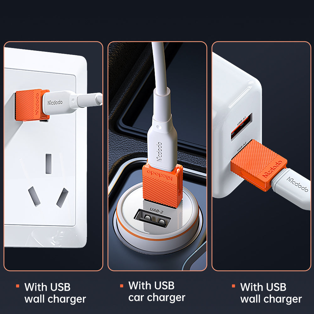 USB-C - USB-A Data- en Oplaadadapter McDodo OT-6550, Oranje