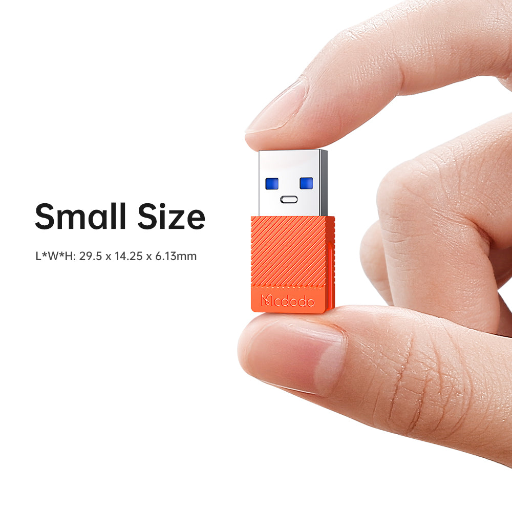 USB-C - USB-A Data- en Oplaadadapter McDodo OT-6550, Oranje