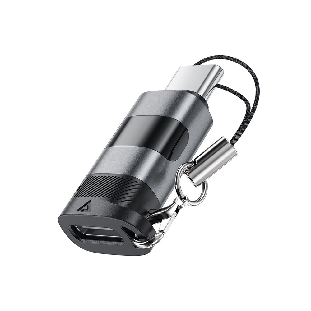 USB-C Data en Oplaad Adapter - USB-C Acefast J9 Display, Gri