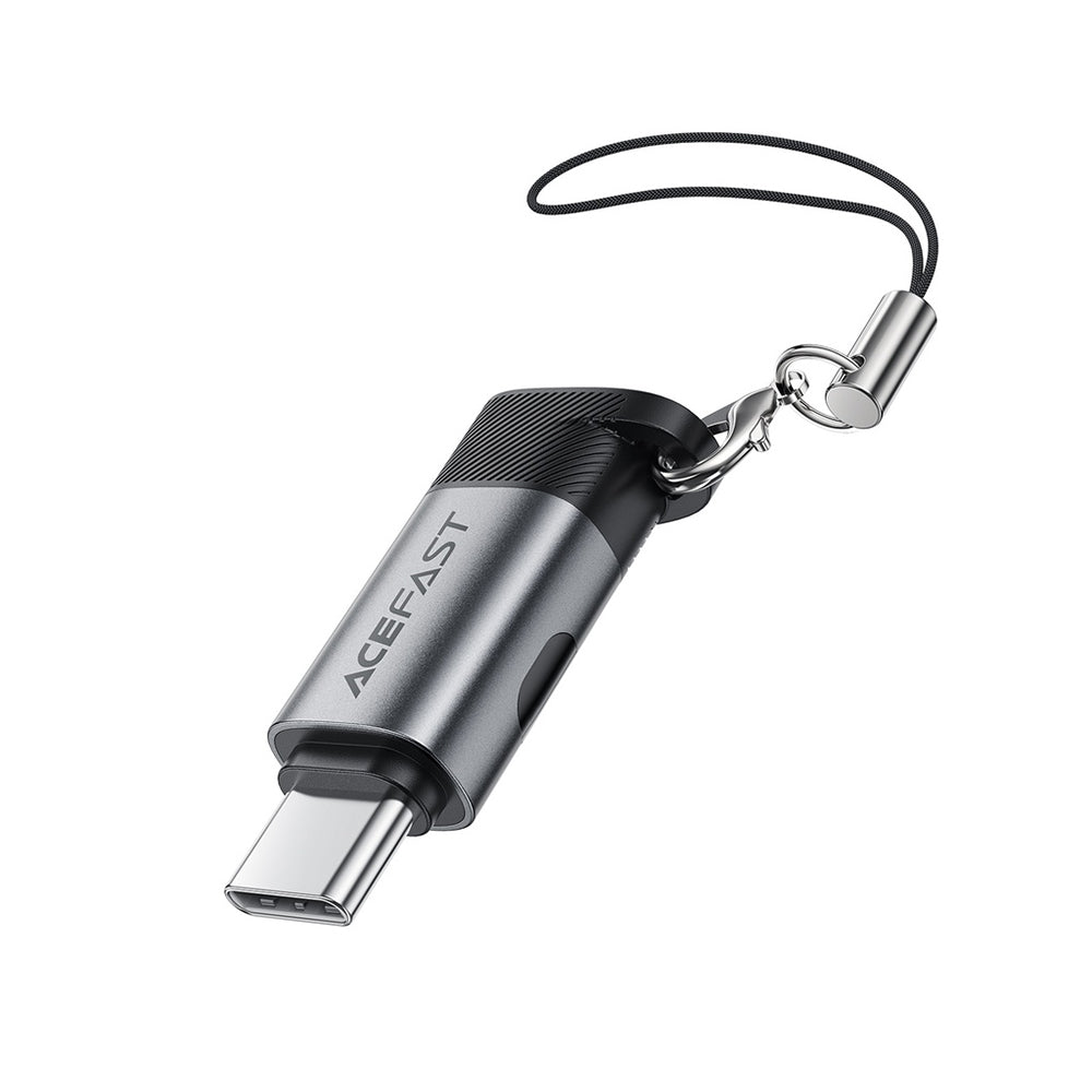 USB-C Data en Oplaad Adapter - USB-C Acefast J9 Display, Gri