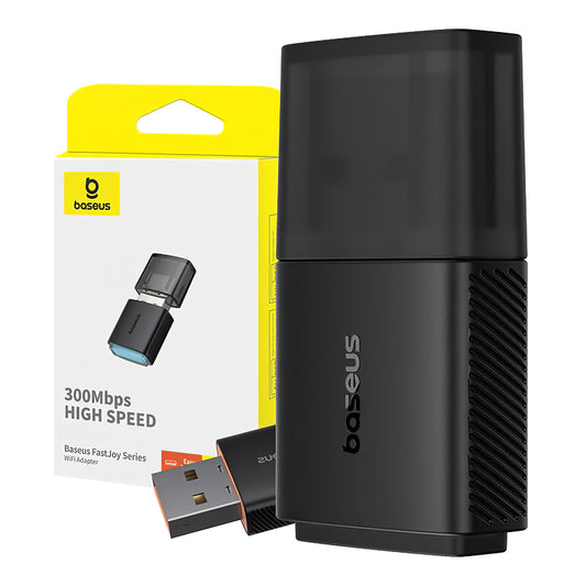 Baseus FastJoy draadloze adapter, Dual Band, 300Mbps, Zwart B01317600111-03