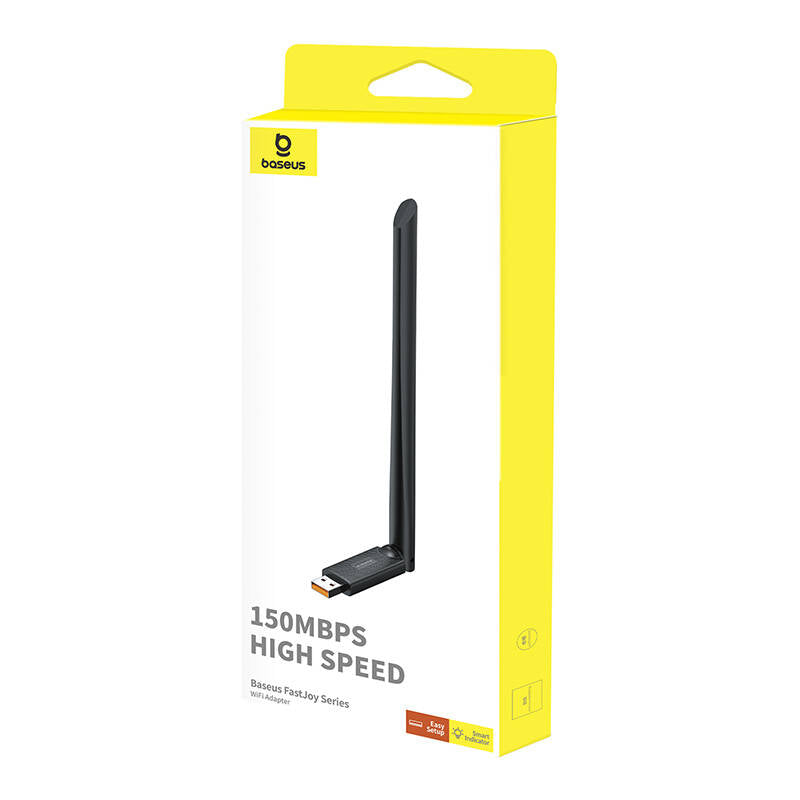 Baseus FastJoy Draadloze Adapter, 150Mbps, Zwart B01317600111-00
