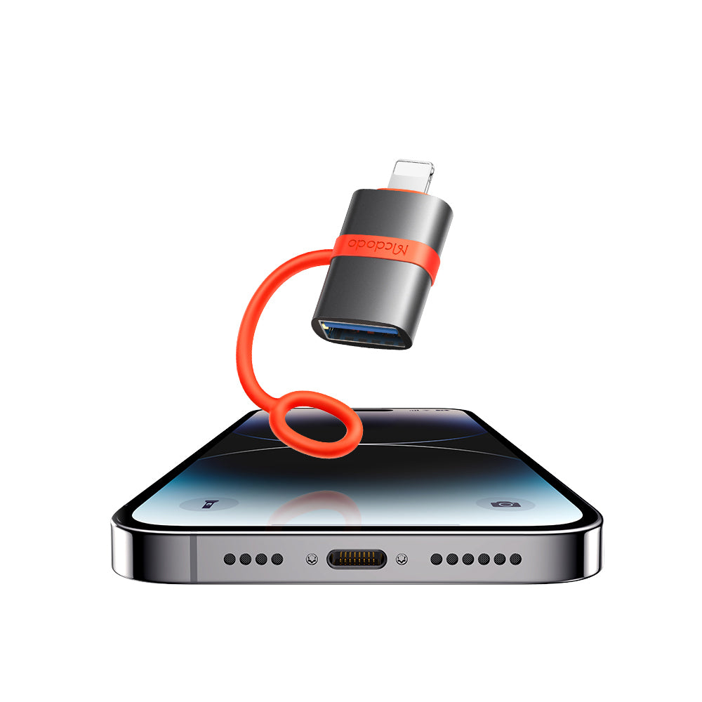 OTG Lightning - USB-A McDodo OT-2600 Adapter, Gray