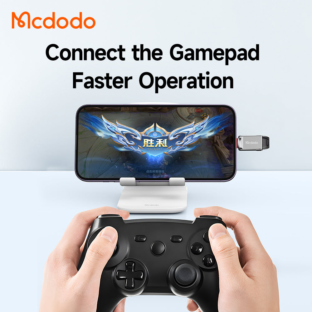 OTG Lightning - USB-A McDodo OT-8600 Adapter, Grijs