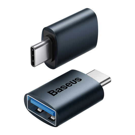 Baseus Ingenuity USB-C naar USB-A OTG-adapter, blauw ZJJQ000003