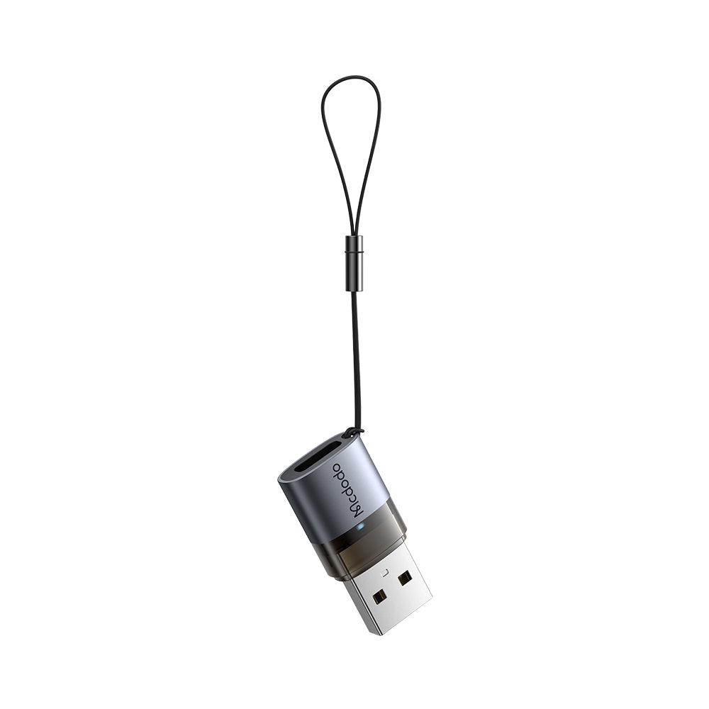 USB-C - USB-A McDodo OT-7580 Data- en Oplaadadapter, Zwart