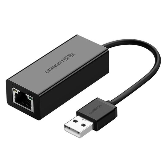 UGREEN CR110 Netwerkkaart, RJ45, USB, Zwart