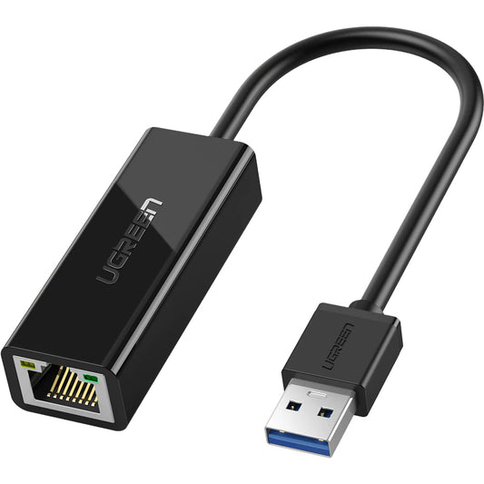 UGREEN CR111 Netwerkkaart, RJ45, USB 3.0, Zwart