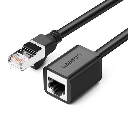 Netwerkverlengkabel UGREEN NW112, RJ45 - RJ45, 1m, Zwart