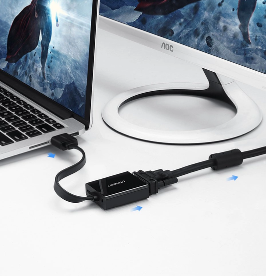 UGREEN MM103 Video-adapter (40248), HDMI - VGA, 1080P, Zwart