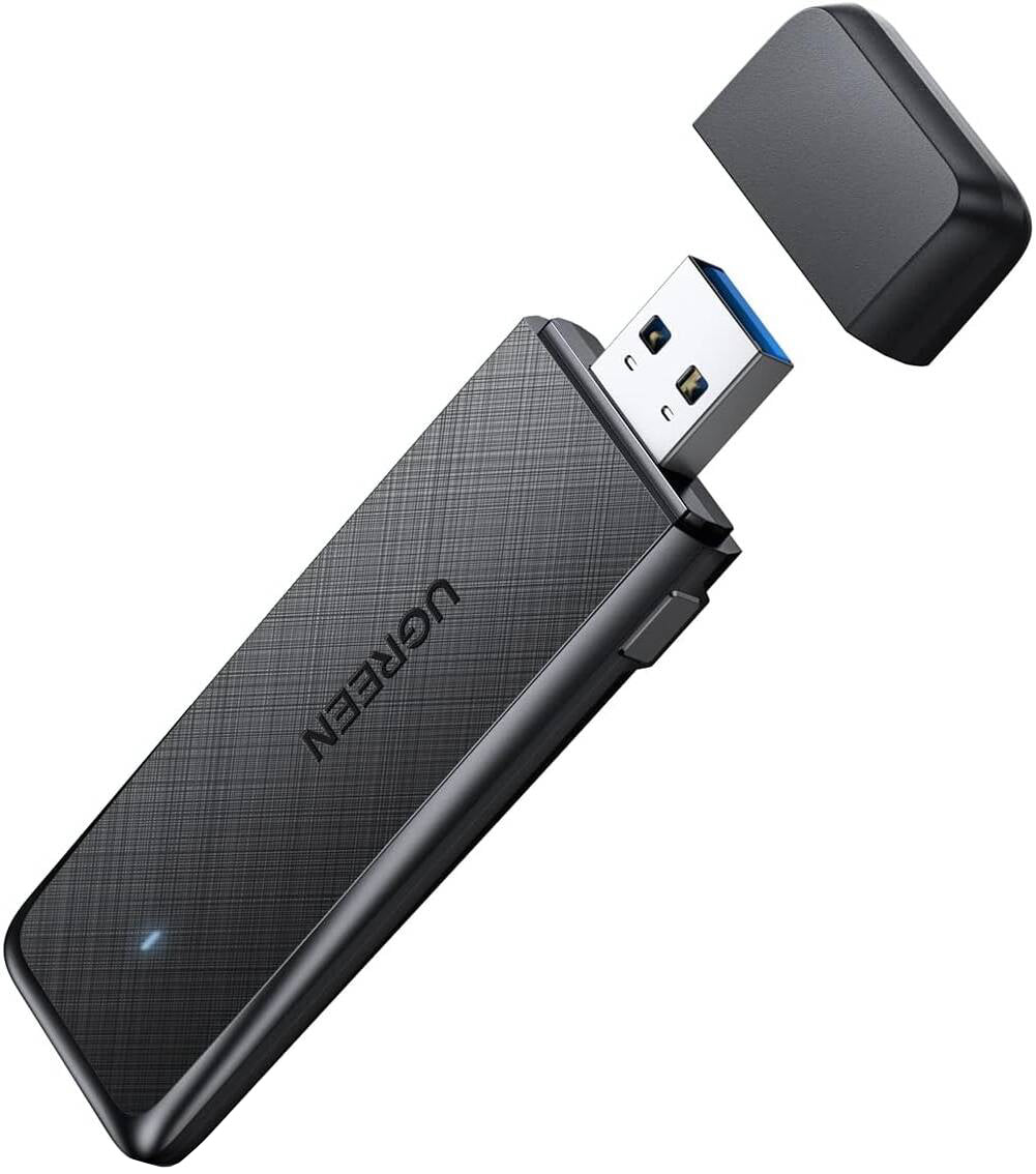Draadloze adapter UGREEN CM492, Dual Band, 1300Mbps, Grijs