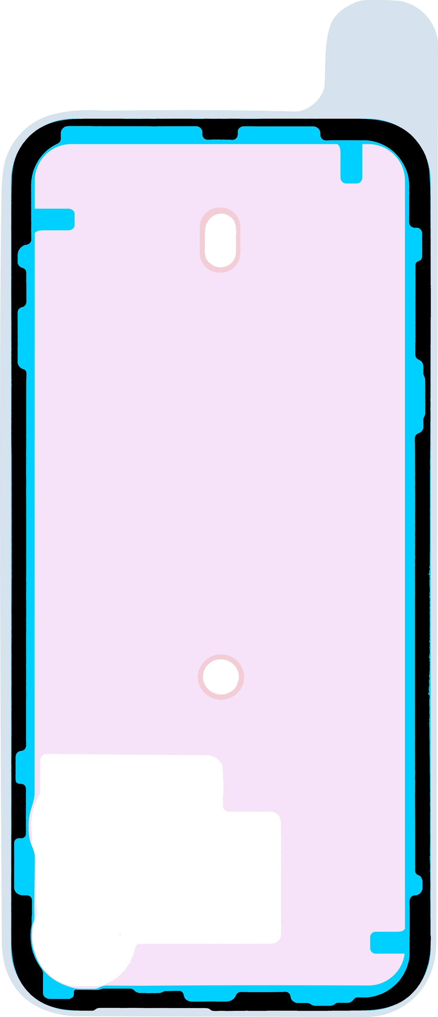 Lijm Batterijklep Apple iPhone 15 Pro Max, Service Pack 923-09191