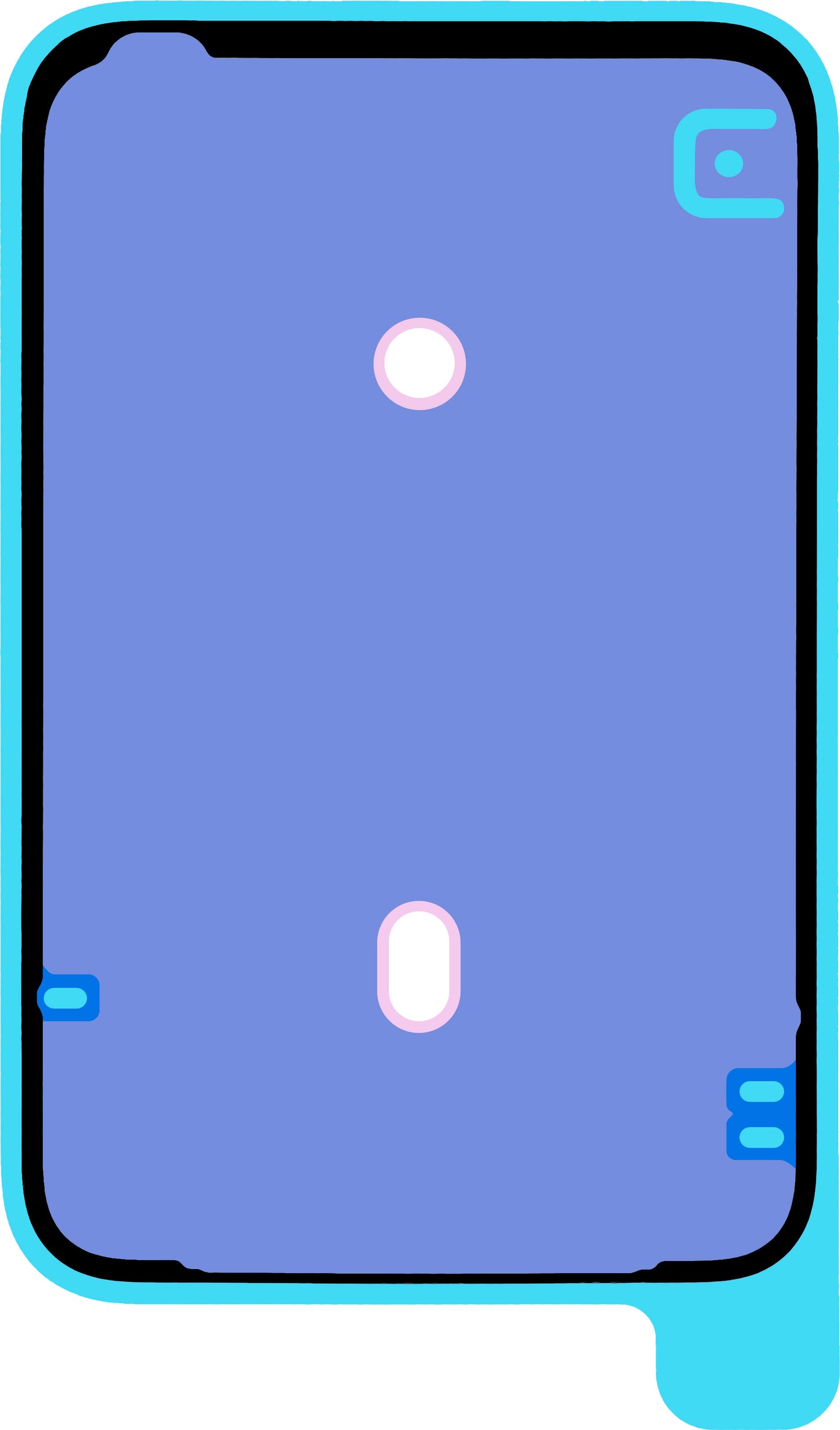 Lijm Batterijklep Apple iPhone 17 Pro Max, Service Pack 923-12859