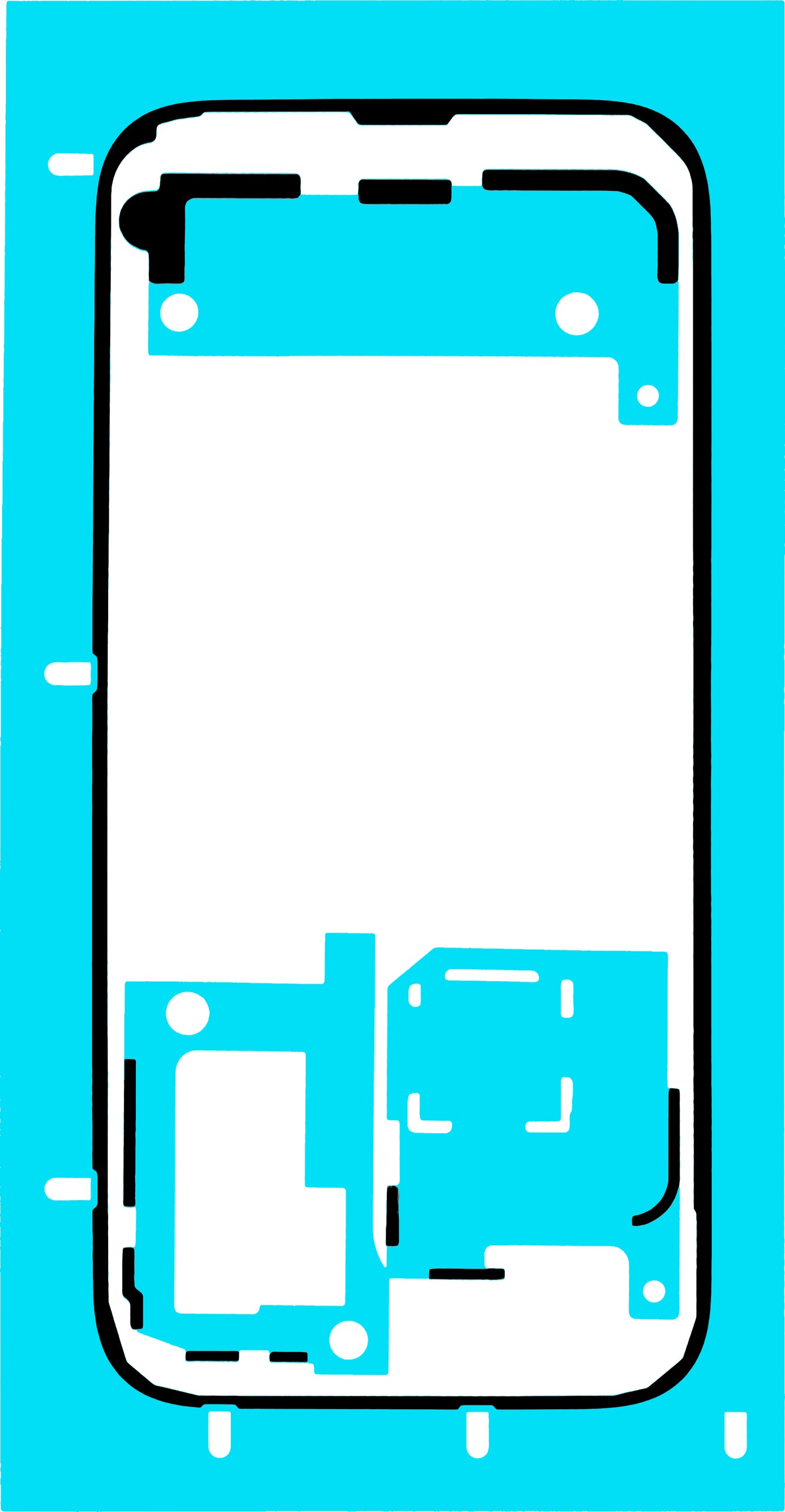Lijm Batterijklep Honor 600, Service Pack 5163AHEP