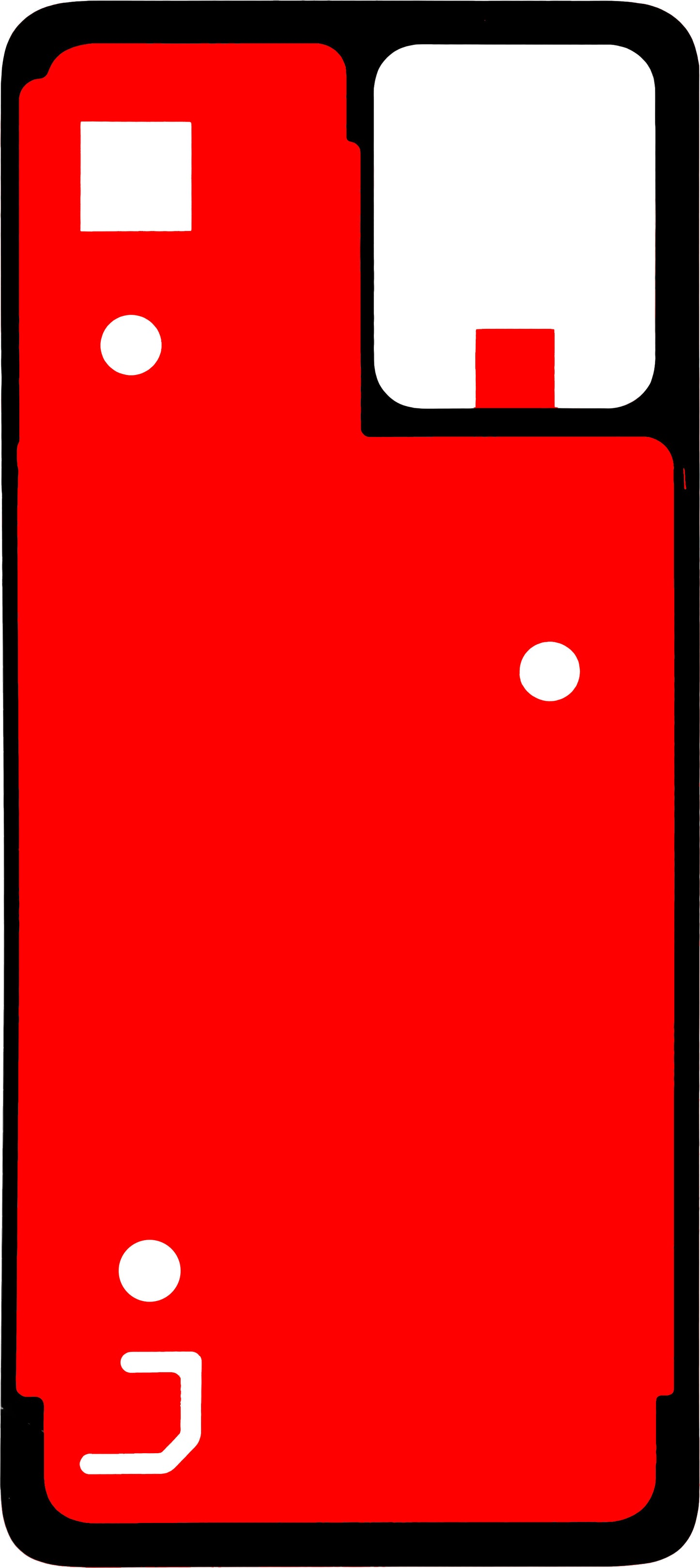 Lijm Batterijklep Motorola Moto G64 / G54 Power Edition / G54, 3D, Service Pack 5D78C23266