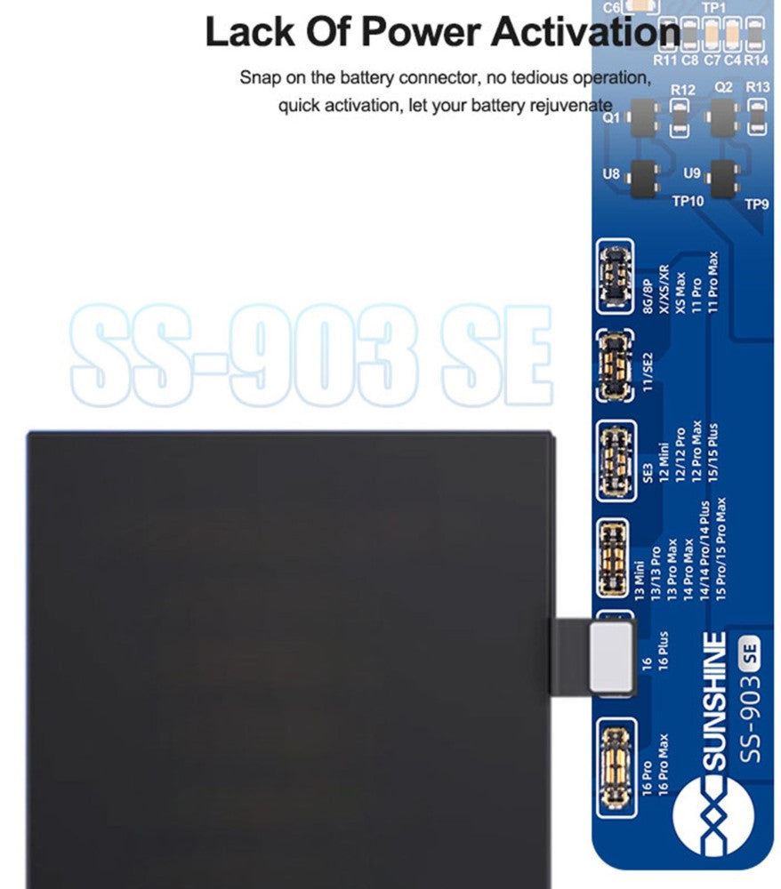 Sunshine SS-903 SE Voedingskaart voor Apple iPhone 8 - 16 Series