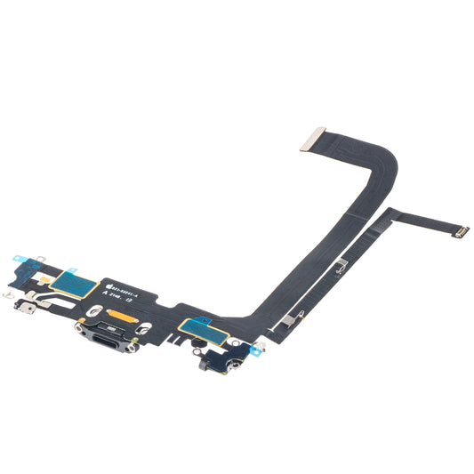 Hoofdband met oplaadconnector - Apple iPhone 13 Pro Max microfoon, zwart
