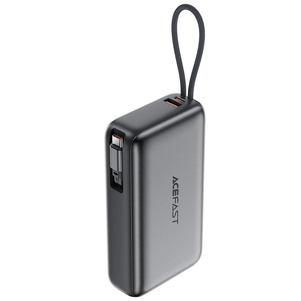 Externe Batterij Acefast M34, 20000mAh, 45W, QC + PD, 1 x USB-A - 2 x USB-C, Gri