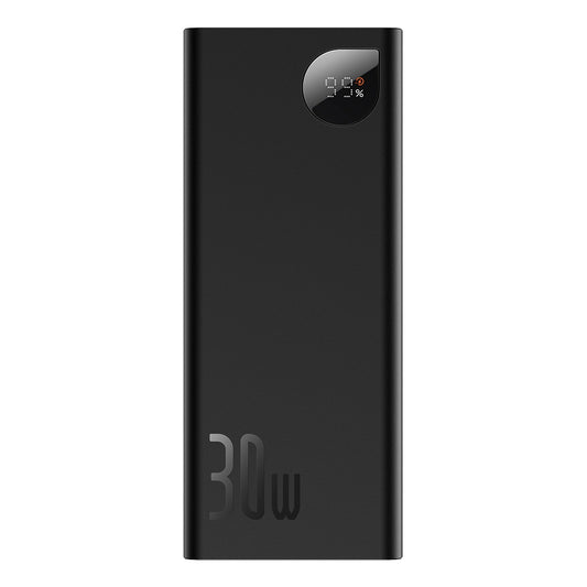 Baseus Adaman Externe Batterij, 20000mAh, 30W, QC + PD, 1 x USB-C - 2 x USB-A, Zwart PPAD030001 PPAD030001