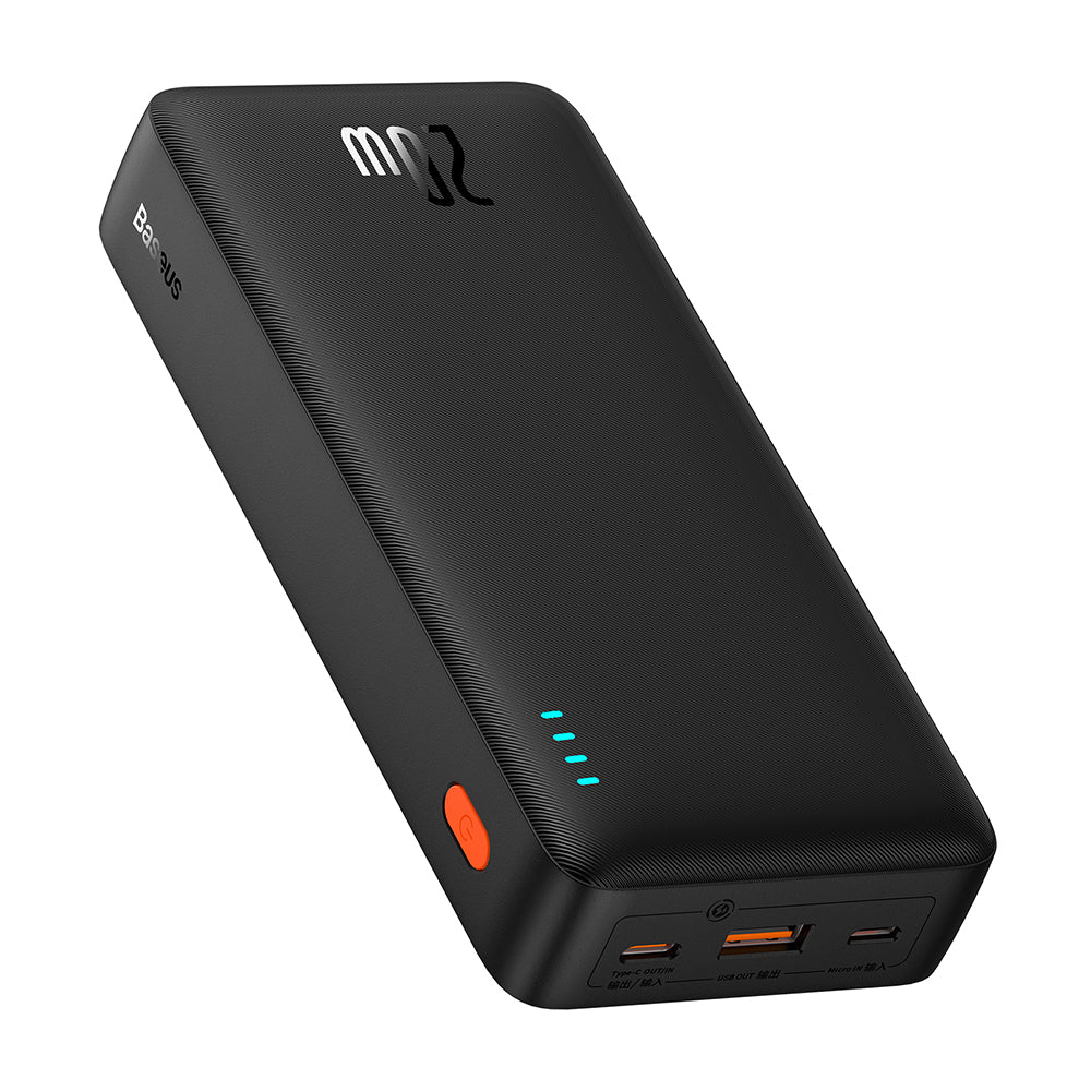 Externe Batterij Baseus Airpow, 20000mAh, 20W, QC + PD, 1 x USB-A - 1 x USB-C, Zwart P10022804113-00