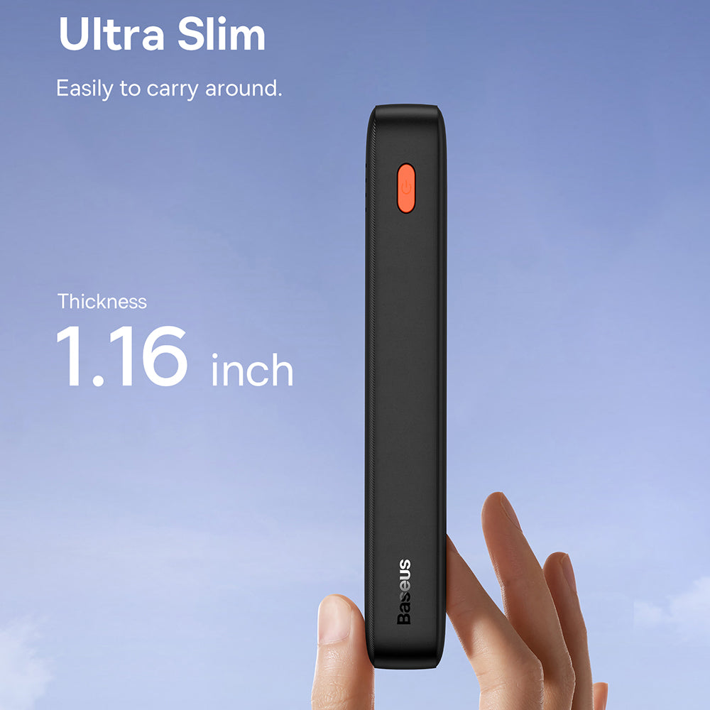 Externe Batterij Baseus Airpow, 20000mAh, 20W, QC + PD, 1 x USB-A - 1 x USB-C, Zwart P10022804113-00