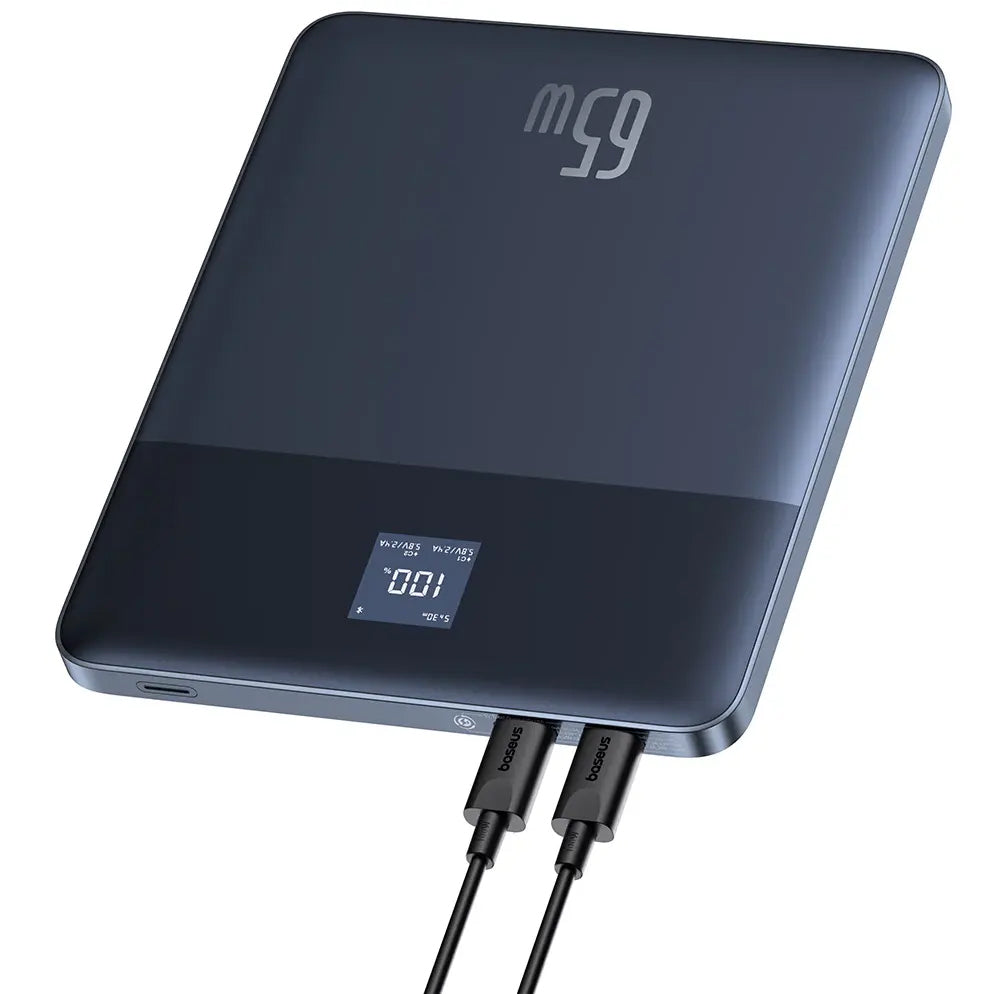 Baseus Blade 2 externe batterij, 12000mAh, 65W, PD, 2 x USB-C, Blauw P10063801323-00