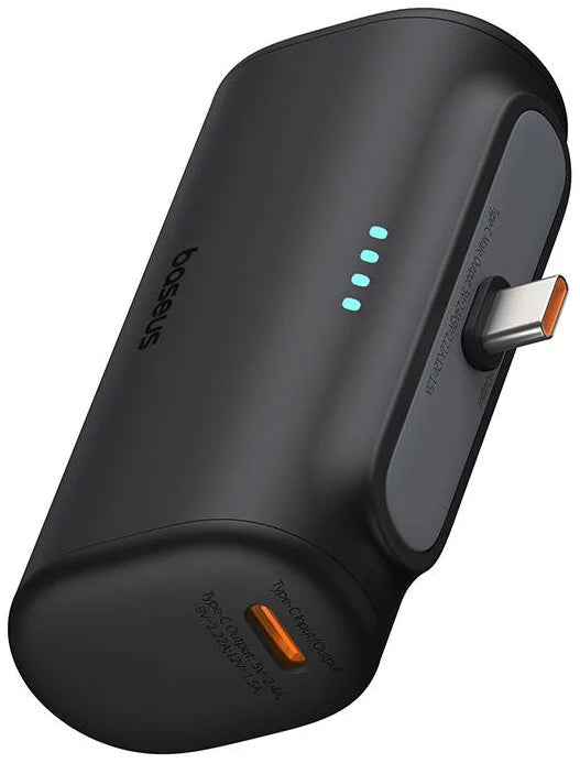 Externe Batterij Baseus Compact, 5000mAh, 20W, PD, 2 x USB-C, Zwart P10068306113-00