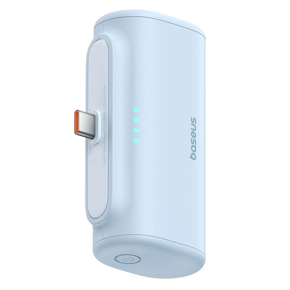 Externe Batterij Baseus Compact, 5000mAh, 20W, PD, 2 x USB-C, Blauw P10068306313-00
