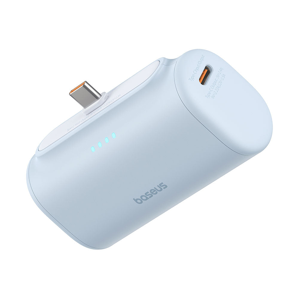 Externe Batterij Baseus Compact, 5000mAh, 20W, PD, 2 x USB-C, Blauw P10068306313-00
